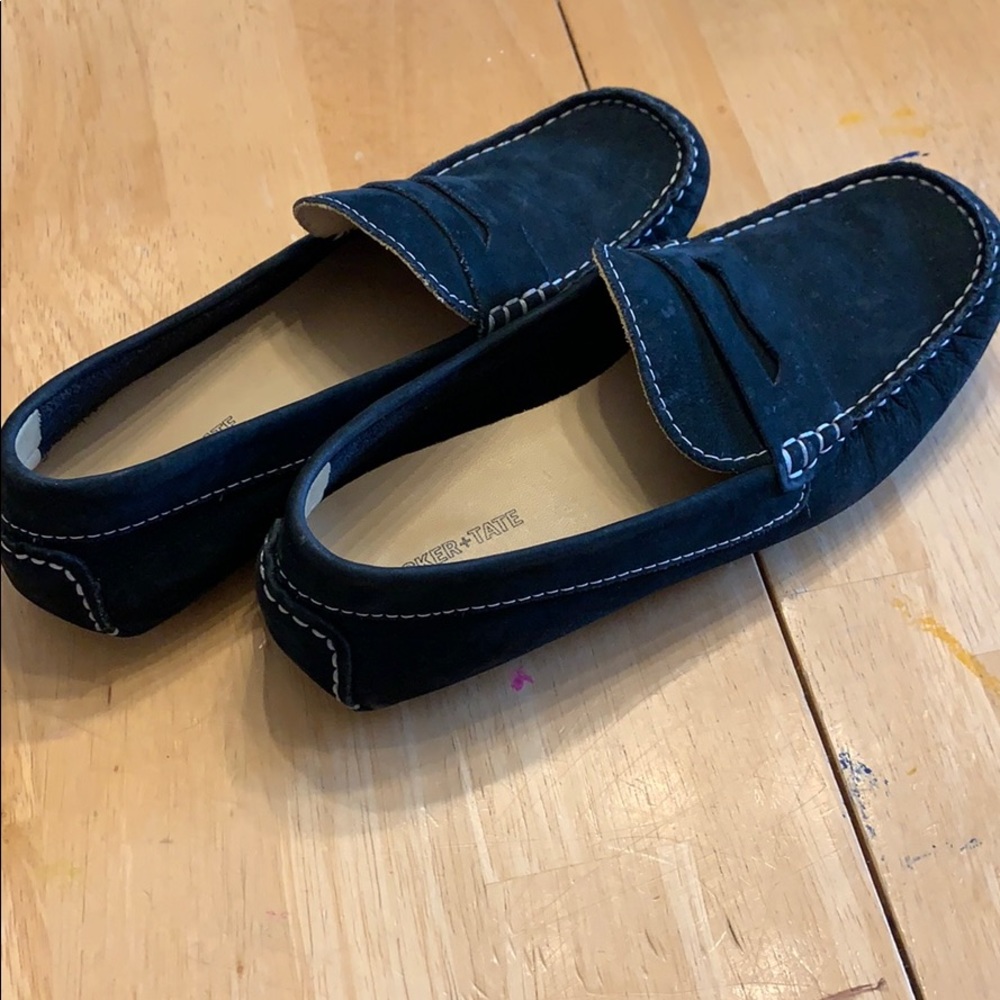 Beautiful suede slip on shoes. Like New!